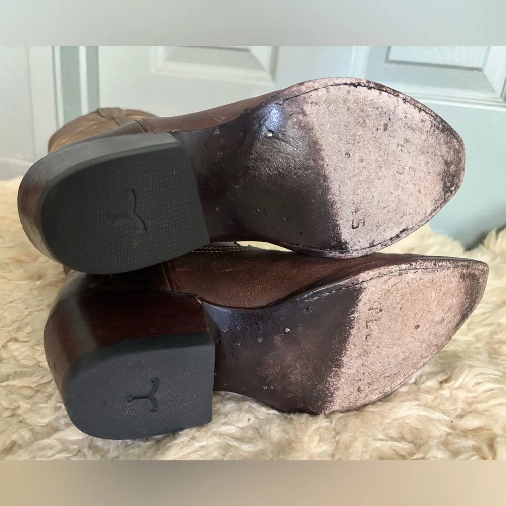 Tecovas The Annie Boots in Café Leather size 8 - Picture 13 of 14